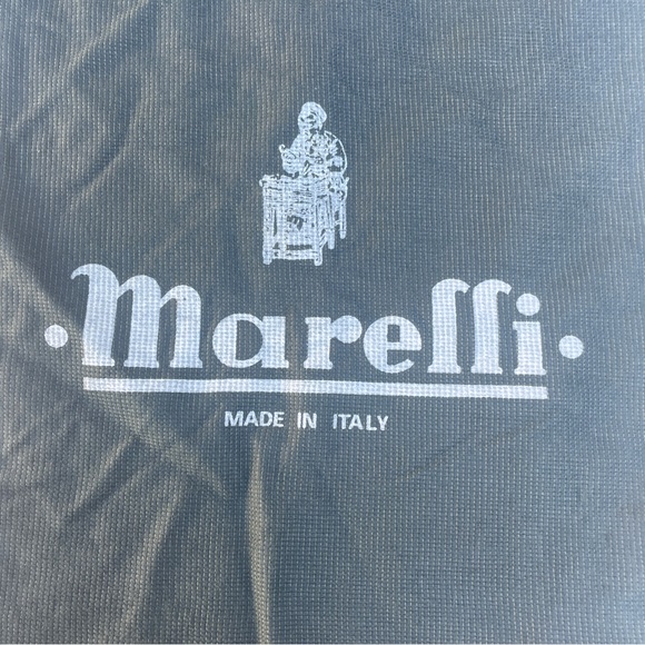 Marelli Empty Designer Dust Bag Dark Grey and White 10" x 13" - Picture 3 of 6
